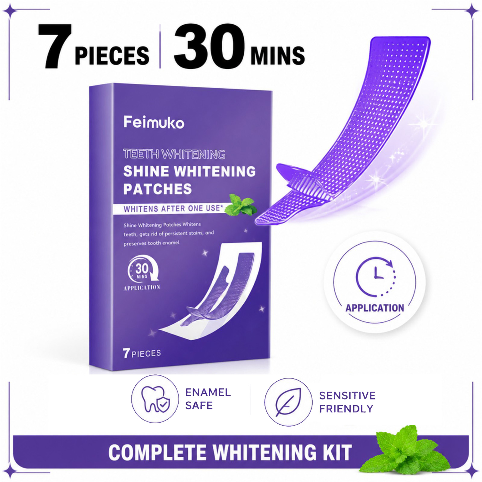 Whitening Strip 3D - 7/14/21/28 Unidades de Tiras Clareadoras de