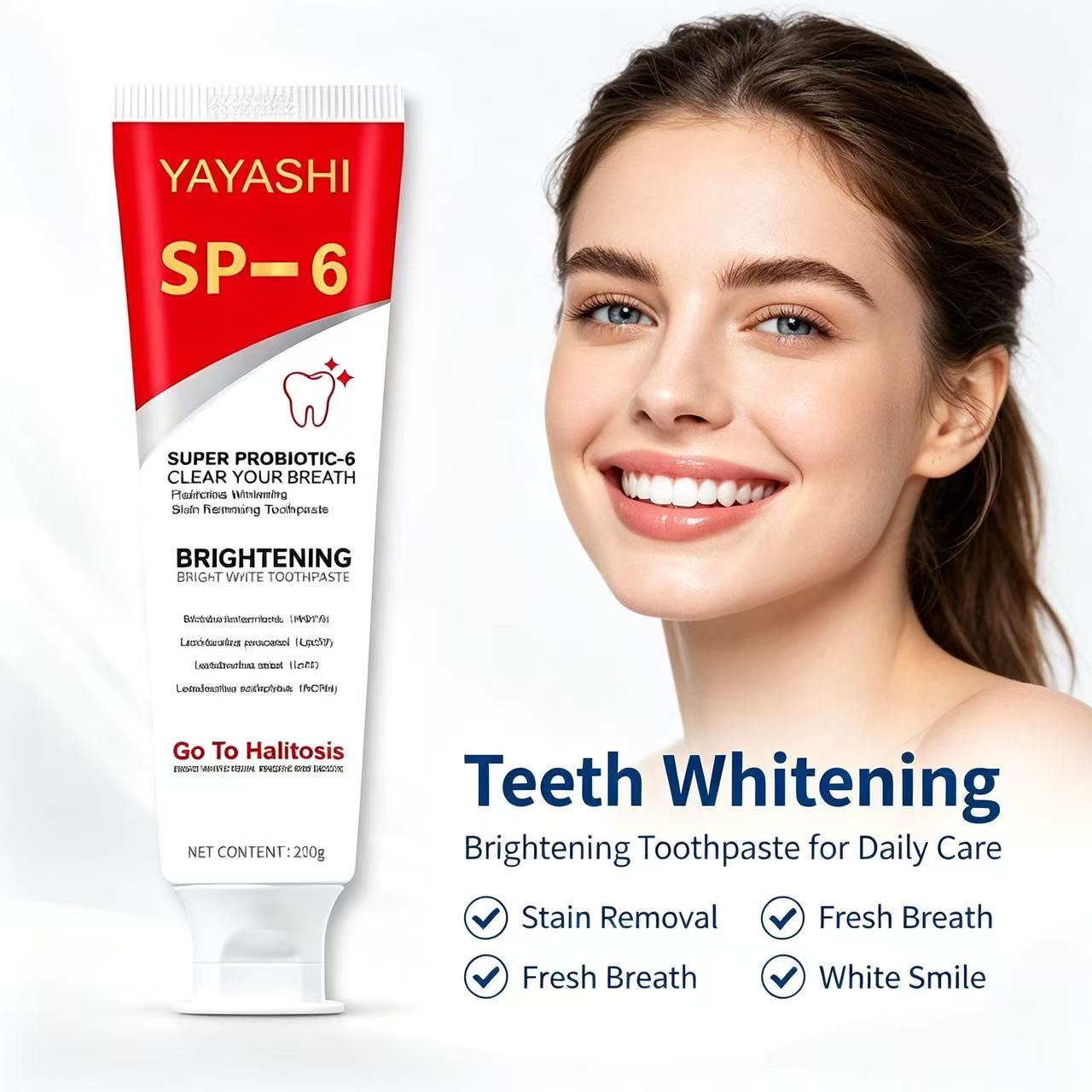 Pasta de Dente Probiótica Sp-6 - Teeth Whitening Cream avaliação e preço