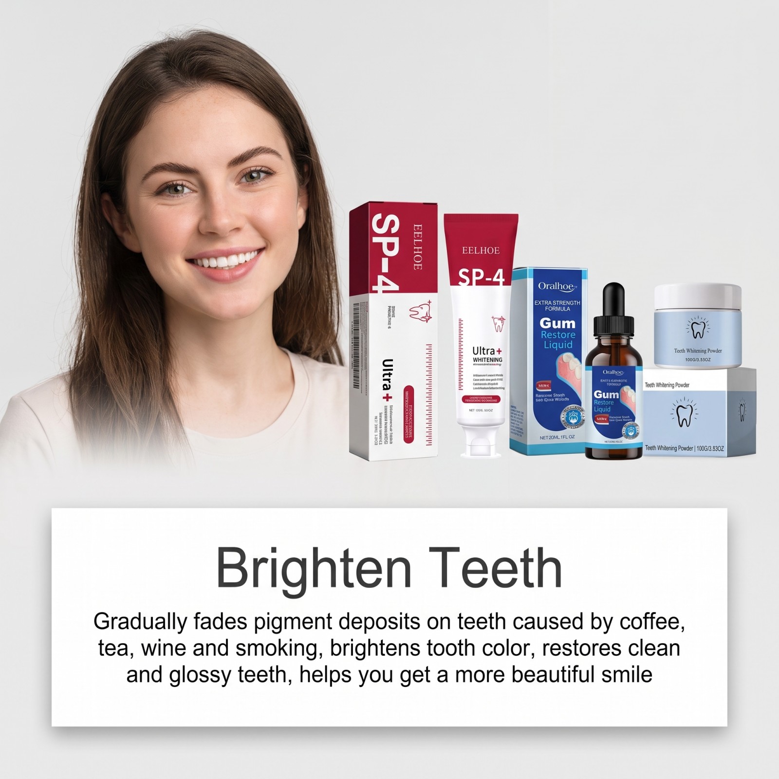 Kit de Cuidados Bucais: Pasta  - Teeth Whitening Before And After avaliação e preço