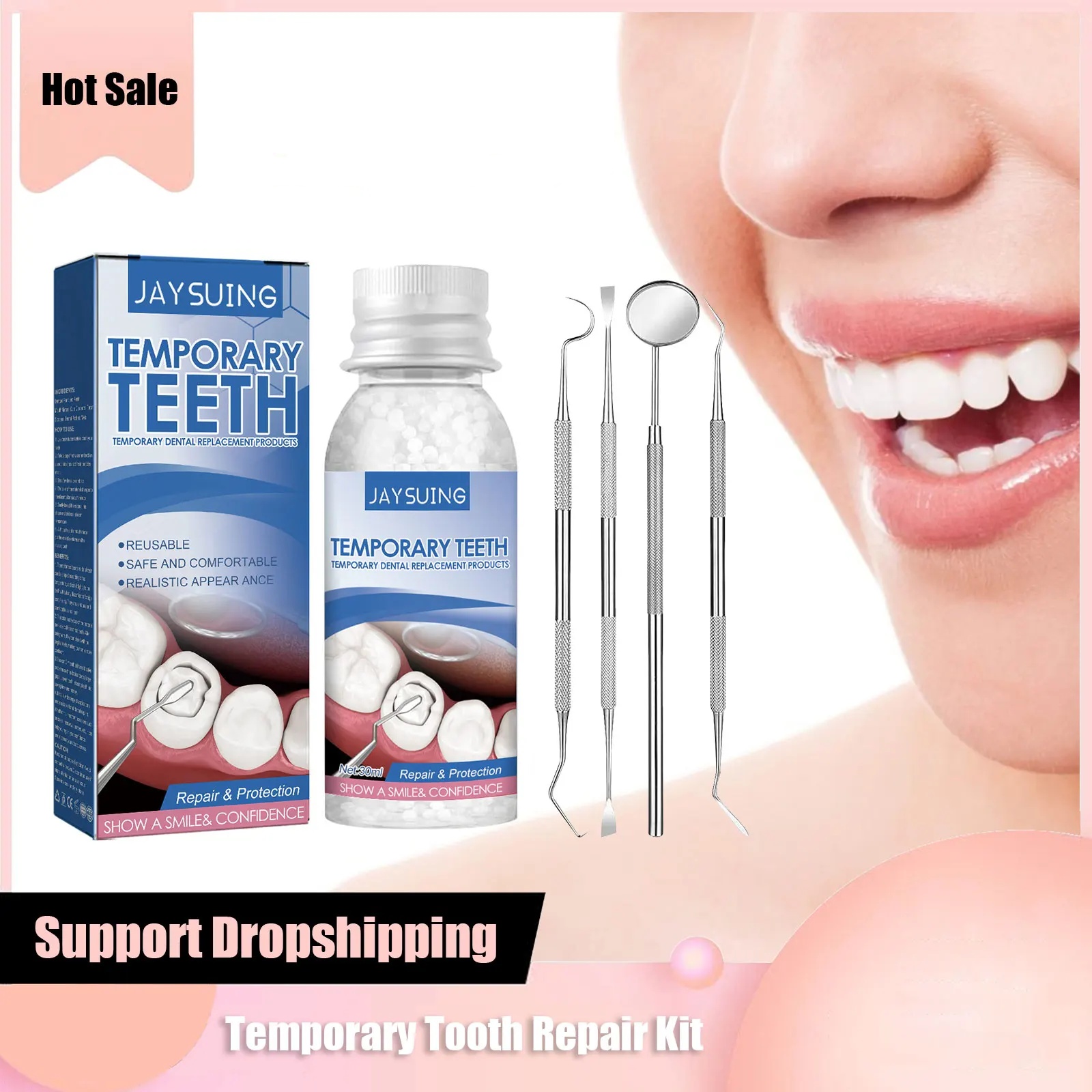 Kit de reparo temporário de de - Teeth Whitening Before And After avaliação e preço