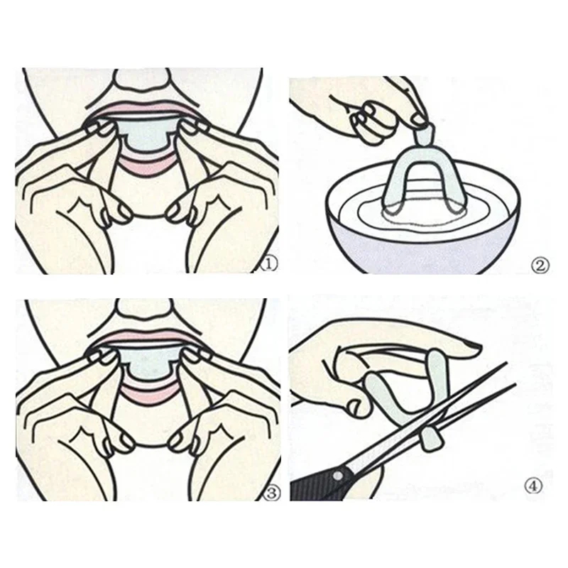 1/2/3/4/5/6 Pares Protetor Buc - Teeth Whitening Before And After avaliação e preço