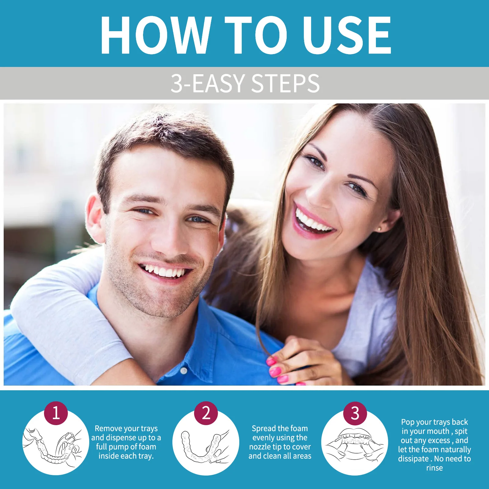 Alinhador de espuma para limpe - Teeth Whitening Cream avaliação e preço